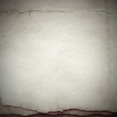 Eski toprak ve kirli lekelerle dolu bir arka plan. Boş eski kağıt çarşaf. Eski ve antika sanat konsepti. Karton, taş, beton ya da doğal mermer gibi desen.