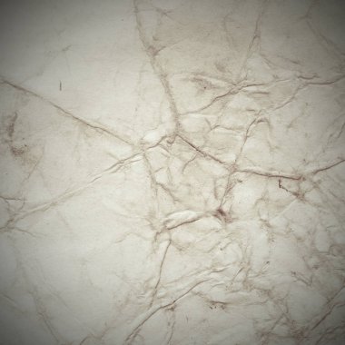 Eski toprak ve kirli lekelerle dolu bir arka plan. Boş eski kağıt çarşaf. Eski ve antika sanat konsepti. Karton, taş, beton ya da doğal mermer gibi desen.