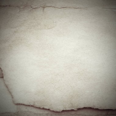 Eski toprak ve kirli lekelerle dolu bir arka plan. Boş eski kağıt çarşaf. Eski ve antika sanat konsepti. Karton, taş, beton ya da doğal mermer gibi desen.