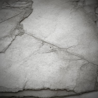 Eski toprak ve kirli lekelerle dolu bir arka plan. Boş eski kağıt çarşaf. Eski ve antika sanat konsepti. Karton, taş, beton ya da doğal mermer gibi desen.