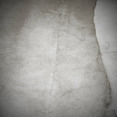 Eski toprak ve kirli lekelerle dolu bir arka plan. Boş eski kağıt çarşaf. Eski ve antika sanat konsepti. Karton, taş, beton ya da doğal mermer gibi desen.