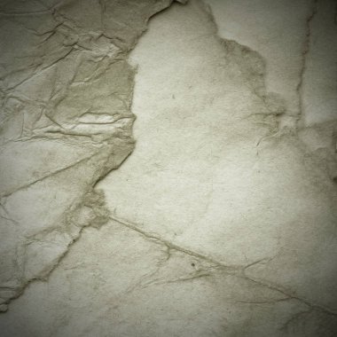 Eski toprak ve kirli lekelerle dolu bir arka plan. Boş eski kağıt çarşaf. Eski ve antika sanat konsepti. Karton, taş, beton ya da doğal mermer gibi desen.