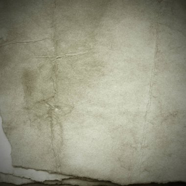 Eski toprak ve kirli lekelerle dolu bir arka plan. Boş eski kağıt çarşaf. Eski ve antika sanat konsepti. Karton, taş, beton ya da doğal mermer gibi desen.