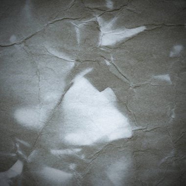 Eski toprak ve kirli lekelerle dolu bir arka plan. Boş eski kağıt çarşaf. Eski ve antika sanat konsepti. Karton, taş, beton ya da doğal mermer gibi desen 