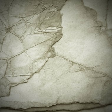 Eski toprak ve kirli lekelerle dolu bir arka plan. Boş eski kağıt çarşaf. Eski ve antika sanat konsepti. Karton, taş, beton ya da doğal mermer gibi desen.