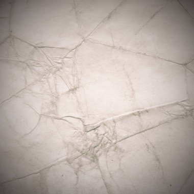 Eski toprak ve kirli lekelerle dolu bir arka plan. Boş eski kağıt çarşaf. Eski ve antika sanat konsepti. Karton, taş, beton ya da doğal mermer gibi desen 