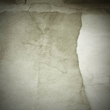 Eski toprak ve kirli lekelerle dolu bir arka plan. Boş eski kağıt çarşaf. Eski ve antika sanat konsepti. Karton, taş, beton ya da doğal mermer gibi desen.