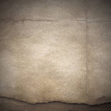 Eski toprak ve kirli lekelerle dolu bir arka plan. Boş eski kağıt çarşaf. Eski ve antika sanat konsepti. Karton, taş, beton ya da doğal mermer gibi desen.