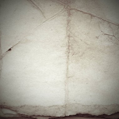 Eski toprak ve kirli lekelerle dolu bir arka plan. Boş eski kağıt çarşaf. Eski ve antika sanat konsepti. Karton, taş, beton ya da doğal mermer gibi desen.