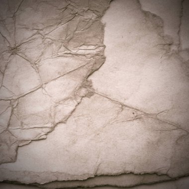 Eski toprak ve kirli lekelerle dolu bir arka plan. Boş eski kağıt çarşaf. Eski ve antika sanat konsepti. Karton, taş, beton ya da doğal mermer gibi desen.