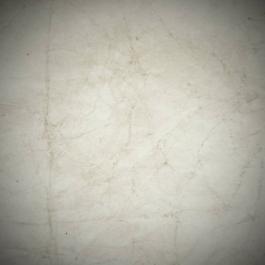 Eski toprak ve kirli lekelerle dolu bir arka plan. Boş eski kağıt çarşaf. Eski ve antika sanat konsepti. Karton, taş, beton ya da doğal mermer gibi desen.