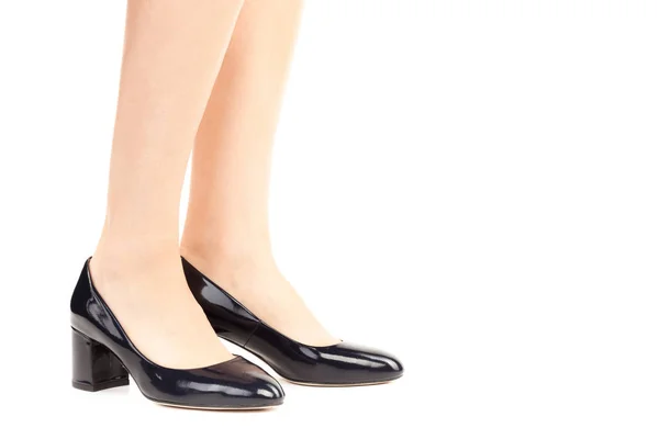 Damenschuhe Lange Schlanke Frauenbeine Die High Heels Tragen Mode Attrappe — Stockfoto