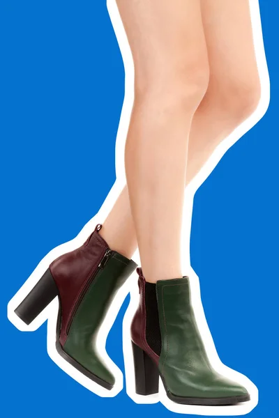 Bayan Giysi Ayakkabısı Yüksek Topuklu Ayakkabı Giyen Uzun Ince Kadın — Stok fotoğraf