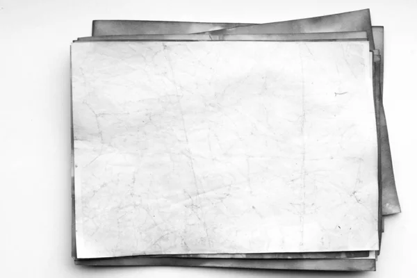 Aged Paper Sheet Blank Old Background Dust Dirty Stains Vintage — 스톡 사진