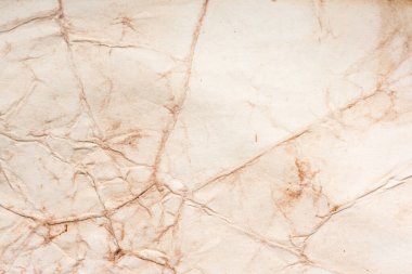 Eski kağıt çarşaf. Toz ve kirli lekelerle dolu boş bir arka plan. Eski ve antika sanat konsepti. Ayrıntılı yakın çekim stüdyo çekimi. Ön manzara. Ayarlanmış