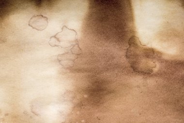 Eski kağıt çarşaf. Toz ve kirli lekelerle dolu boş bir arka plan. Eski ve antika sanat konsepti. Ayrıntılı yakın çekim stüdyo çekimi. Ön manzara. Ayarlanmış