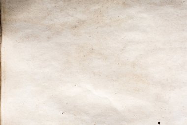 Eski kağıt çarşaf. Toz ve kirli lekelerle dolu boş bir arka plan. Eski ve antika sanat konsepti. Ayrıntılı yakın çekim stüdyo çekimi. Ön manzara. Ayarlanmış