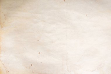 Eski kağıt çarşaf. Toz ve kirli lekelerle dolu boş bir arka plan. Eski ve antika sanat konsepti. Ayrıntılı yakın çekim stüdyo çekimi. Ön manzara. Ayarlanmış