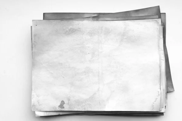 Aged Paper Sheet Blank Old Background Dust Dirty Stains Vintage — 스톡 사진