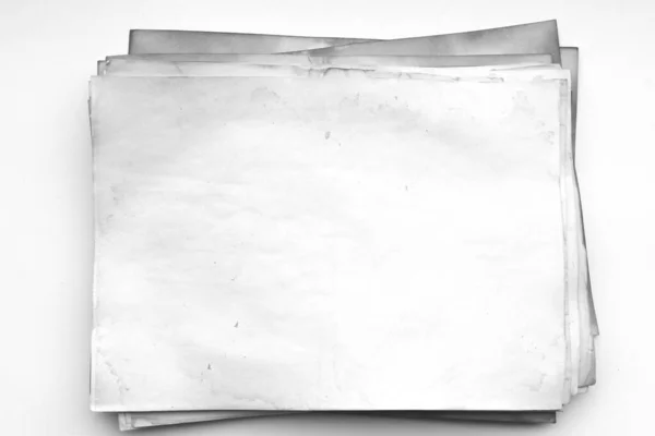 Aged Paper Sheet Blank Old Background Dust Dirty Stains Vintage — 스톡 사진