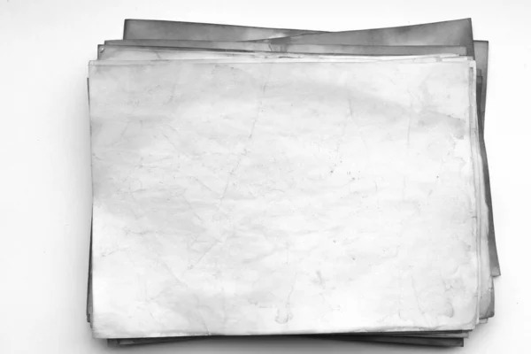 Aged Paper Sheet Blank Old Background Dust Dirty Stains Vintage — 스톡 사진