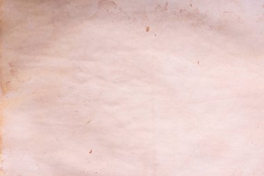 Eski kağıt çarşaf. Toz ve kirli lekelerle dolu boş bir arka plan. Eski ve antika sanat konsepti. Ayrıntılı yakın çekim stüdyo çekimi. Ön manzara. Ayarlanmış