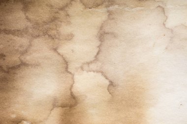 Eski kağıt çarşaf. Toz ve kirli lekelerle dolu boş bir arka plan. Eski ve antika sanat konsepti. Ayrıntılı yakın çekim stüdyo çekimi. Ön manzara. Ayarlanmış