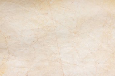 Aged paper sheet. Blank old background with dust and dirty stains. Vintage and antique art concept. Poster mockup. Detailed closeup studio shot. Front view. Toned