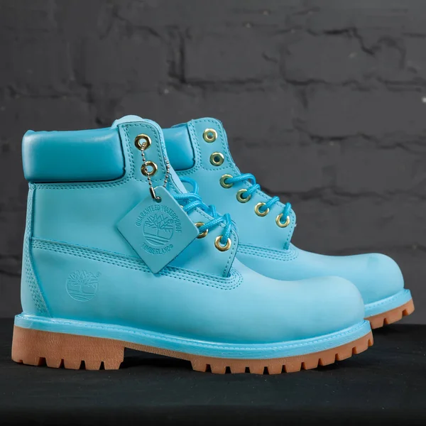 Yeni Güzel Renkli Güzel Timberland Izleme Ayakkabıları Spor Ayakkabıları Spor — Stok fotoğraf