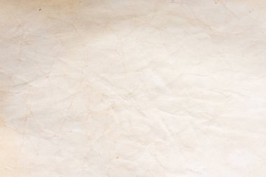Aged paper sheet. Blank old background with dust and dirty stains. Vintage and antique art concept. Poster mockup. Detailed closeup studio shot. Front view. Toned