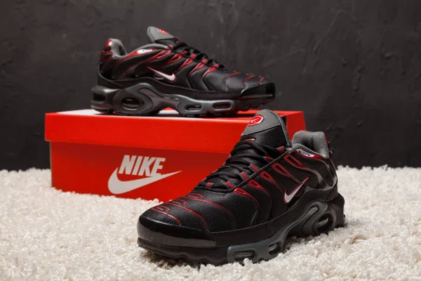 Nya Vackra Färgglada Och Trevliga Nike Air Max Löparskor Sneakers — Stockfoto