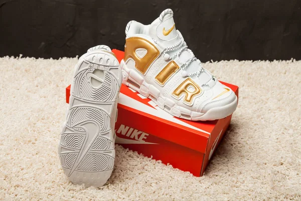 Nya Vackra Färgglada Och Trevliga Nike Air Max Löparskor Sneakers — Stockfoto