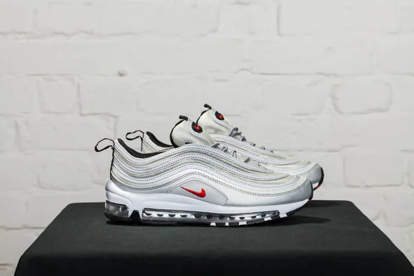 Novo Bonito Colorido Agradável Nike Air Max Tênis Corrida Tênis — Fotografia de Stock