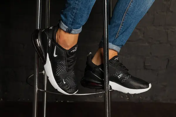 Novo Bonito Colorido Agradável Nike Air Max Tênis Corrida Tênis — Fotografia de Stock