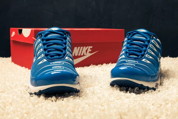 Nya Vackra Färgglada Och Trevliga Nike Air Max Löparskor Sneakers — Stockfoto