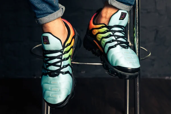 Nowe Piękne Kolorowe Ładne Buty Nike Air Max Biegania Trampki — Zdjęcie stockowe