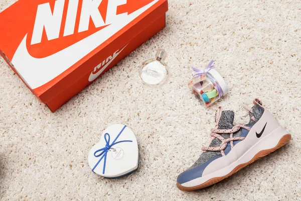 Neue Schöne Bunte Und Schöne Nike Air Max Laufschuhe Turnschuhe — Stockfoto