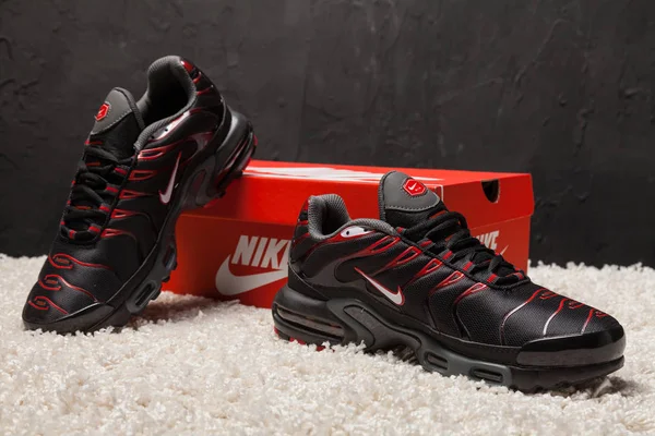 Nya Vackra Färgglada Och Trevliga Nike Air Max Löparskor Sneakers — Stockfoto