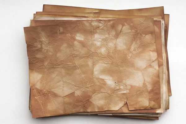 Aged Paper Sheet Blank Old Background Dust Dirty Stains Vintage — 图库照片