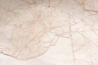 Aged paper sheet. Blank old background with dust and dirty stains. Vintage and antique art concept. Poster mockup. Detailed closeup studio shot. Front view. Toned