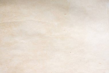 Aged paper sheet. Blank old background with dust and dirty stains. Vintage and antique art concept. Poster mockup. Detailed closeup studio shot. Front view. Toned