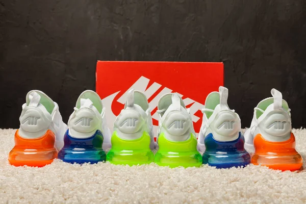 Nou Frumos Colorat Frumos Nike Air Max Pantofi Alergare Adidași — Fotografie, imagine de stoc