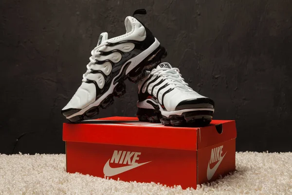 Novo Bonito Colorido Agradável Nike Air Max Tênis Corrida Tênis — Fotografia de Stock