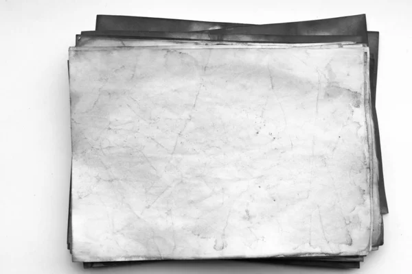 Öregített Papírlap Üres Háttér Porral Koszos Foltokkal Vintage Antik Művészeti — Stock Fotó