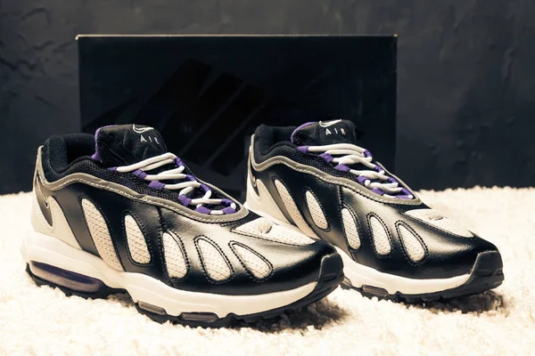 Nya Vackra Färgglada Och Trevliga Nike Air Max Löparskor Sneakers — Stockfoto