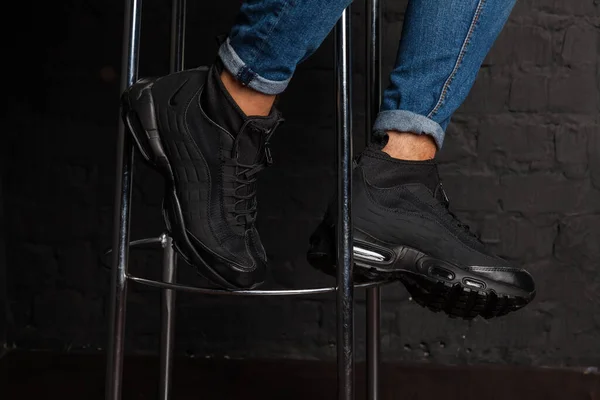 Nya Vackra Färgglada Och Trevliga Nike Air Max Löparskor Sneakers — Stockfoto