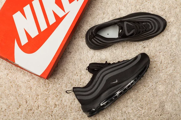 Nowe Piękne Kolorowe Ładne Buty Biegania Nike Air Max Trampki — Zdjęcie stockowe