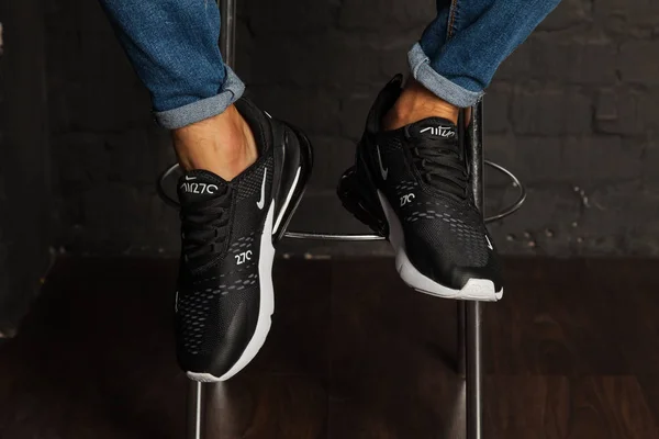 Novo Bonito Colorido Agradável Nike Air Max Tênis Corrida Tênis — Fotografia de Stock