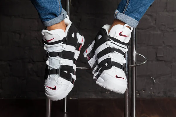 Nya Vackra Färgglada Och Trevliga Nike Air Max Löparskor Sneakers — Stockfoto