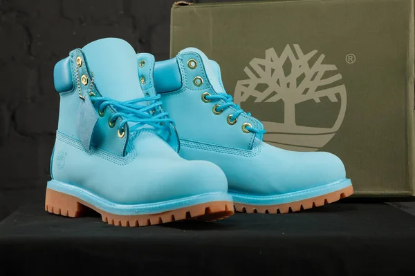 New Beautiful Colorful Nice Timberland Tracking Shoes Sneakers Εκπαιδευτές Δείχνει — Φωτογραφία Αρχείου